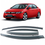 Aknavisiir Honda Civic Sedaanile 8. Gen 2006 2007 2008 2009 2010 2011 Ilmastikukaitsed P&auml;ikesevisiirid K&uuml;ljeaken