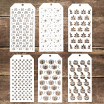 6 tk 12*24 cm &otilde;mblusteta &scaron;abloon scrapbookingu jaoks Maalialbumi paberkaart k&auml;sit&ouml;&ouml; tegemiseks Dekoratiivne reljeefne mall