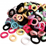 200 tk Laste juukselipsud V&auml;rvikad Mini Scrunchies elastsed juukselipsud lastele beebit&uuml;drukutele 20x13x2cm