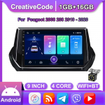 Autoraadio GPS-navigatsioonis&uuml;steem Peugeot 2008 208 2019 2020 2 diniga Android WiFi auto multimeediumipleier Automaatne stereo FM-raadio peaseade 1+16 GB