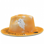 Halloweeni k&otilde;rvitsa latern Naised Mehed Villane Fedora M&uuml;ts H&auml;rrasmees Elegantne Daam Talv S&uuml;gis Laia &auml;&auml;rega Jazz Kirik Panama Peo M&uuml;ts 56-58CM