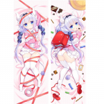 Jaapani anime Kobayashi-san Chi no Maid Dragon armas Kanna Kamui Dakimakura kallistav kehapadja &uuml;mbris 17012 150x50cm