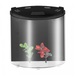 5L USB LED-akvaarium Half Moon Mini Akvaariumi Akr&uuml;&uuml;lmahutavus must