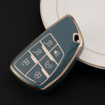 6 nupuga TPU autov&otilde;tme korpuse kaanehoidja GMC Yukon jaoks Chevrolet Suburban Tahoe jaoks Buick ENVISION S Plus Avenir Fob jaoks Key Case valge