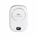 Uus laisk rippuv kaela ventilaator lehtedeta usb laadimine mini v&auml;ike ventilaator tugev tuul kaela rippuv v&ouml;&ouml;koht valge