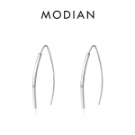 Modian Fashion geomeetrilised lihtsad rippuvad k&otilde;rvar&otilde;ngad 925 sterlingh&otilde;bedast minimalismi rippuv k&otilde;rvar&otilde;ngas naistele t&uuml;drukutele Statement ehted h&otilde;be
