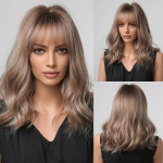 ALAN EATON Tumerohelised l&uuml;hikesed bob-parukad koos tukkidega naistele lahtised lainelised parukad, &otilde;lgade pikkused Bob s&uuml;nteetiline parukas Cosplay Halloweeni parukas