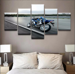 Kaasaegsed &otilde;limaalipildid Seinakunsti raamistik 5 paneeliga spordimootorrataste v&otilde;idus&otilde;iduplakat K&otilde;rgeima hinnanguga l&otilde;uendiprint Kodukaunistus Ilma raamita 40x60cm*2 40x80cm*2 40x100cm*1