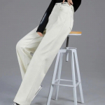 Vabad vabad sirged taskutega p&uuml;ksid Mood Denim Jean Naistele S&uuml;gisene t&auml;navar&otilde;ivaste pehmendaja K&otilde;rge v&ouml;&ouml;koht Jean Pantaloni 29282 S orion i v&auml;rv