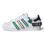 Adidas Superstaar J Patches laste tossud valged pilve-valge s&uuml;damik-must Q47342 35&frac12;