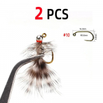 Volframp&auml;rl Jig Bugger Wet Nymph pruun/valge