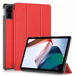 Tahvelarvuti nahast &uuml;mbris Xiaomi Redmi Pad SE &uuml;mbrise 11-tollise 2023. aasta Flip Stand Smart Cover jaoks Xiaomi Pad 5/6 Pro tahvelarvuti &uuml;mbrise lastele automaatse unerežiimi/&auml;rkamise jaoks Redmi Pad SE 11 inch punane
