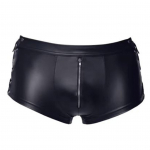 Meeste Wetlook Kunstnahast Sport Hot Boxer L&uuml;hikesed p&uuml;ksid Ranna ujumisp&uuml;ksid L&uuml;hikesed p&uuml;ksid XXL must