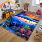 Sea Animal World vaip Delphinidae vaip Oceanic Dolphins elutuba magamistuba suur ala Pehme 3D moekaunistus matt 40cm x 60cm