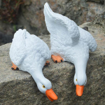 Vaik Loomakuju Aed Skulptuur Muruornament Fotorekvisiidid Duck