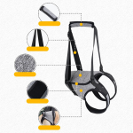 Koera rakmete t&otilde;steabi lisav&ouml;&ouml; rihm tagajalgade jaoks reguleeritava rihmaga kaasaskantav k&otilde;ndimisabi L