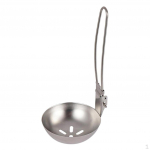 Kokkupandav kulp, l&otilde;hikuga lusikas terasest supikurn lusikas, k&ouml;&ouml;k &otilde;ues toiduvalmistamisn&otilde;ud reisimiseks Colander Spoon