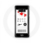 Coque pour Samsung Galaxy S8 Billet d'avion Montr&eacute;al Canada