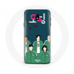 &Uuml;mbris Samsung Galaxy J5 2017 Squid Game Plakati tegelased Art
