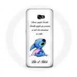 &Uuml;mbris Samsung Galaxy A5 Lilo ja Stitch Ohana Quote White jaoks