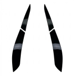 S&uuml;sinikkiust stiilis tagumiste esitulede kulmude kate Silmalaugude kleebistrim Volkswagen VW Golf 6 MK6 GTI R 2008-12 autotarvikutele must