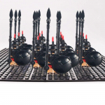 13 tk keskaegse lossi r&uuml;&uuml;tlite s&otilde;jav&auml;es&otilde;ja soomustatud Rooma s&otilde;durid Sparta s&otilde;dalase kujud koos m&otilde;&otilde;ga ehitusplokkide komplektiga m&auml;nguasjad