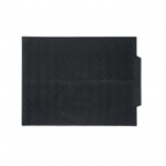 T&uuml;hjendusmatt Paindlik korduvkasutatav silikoonist n&otilde;ude kuivatuspadi, kuumakindel libisemiskindel valamumatt koduk&ouml;&ouml;gi jaoks S must