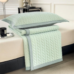 Suvine uus lateksist kolmeosaline suvise magamismadrats Lateksist ja lehtkangast jahutusmadrats Viskooskiudmatt voodikate Home Insult madrats 90*200cm Bed mat