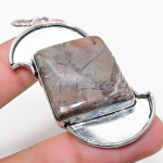 Natural Butterfly Jasper Gemstone 925 Sterling Silver Gift Pendant 2.52 e7a77