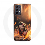 Coque Maniacase pour Samsung Galaxy A32 5g Demon Slayer Nezuko 3D art anime Manga