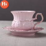 Kohvitassi lilleline teetassi komplekt majapidamises v&auml;ike luksuslik euroopa stiilis briti-ameerika lihtne joogitass P&otilde;hjamaade gh-end