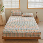 Bonenjoy tepitud voodikate ruuduline madrats, puuvillane voodikate, paksendatud voodikate fundas de colch&oacute;n (Padjap&uuml;&uuml;r puudub) 90x190x25cm 1pc