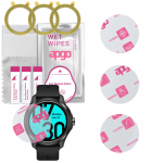 3x apgo Ultra-Clear Hybrid protective glass compatible with Mobvoi TicWatch Pro 5, flexible nano glass, great replacement for tempered glass, scratch-