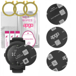 3x apgo MATTE Hybrid protective glass compatible with Mobvoi Mobvoi TicWatch Express, flexible nano glass, great replacement for tempered glass, scrat