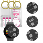 3x apgo MATTE Hybrid protective glass compatible with Suunto 9 Peak Pro, flexible nano glass, great replacement for tempered glass, scratch-resistant,