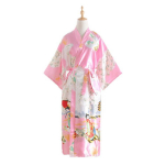 10 v&auml;rvi siidist naiste kimono-mantliga naiste kardiganid, pikad magamisriided, naiste pidžaamad One Size