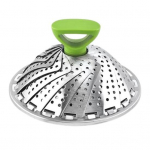 Kokkupandav auruti korv roostevabast terasest k&ouml;&ouml;giviljakala mereandide auruti sisset&otilde;mmatav k&auml;epide Multifunktsionaalne v&otilde;rega plaadirestiga survepliidi tarvik A