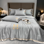Uus Nordic Ins Pestud Suvine jahe tekk Kliimaseade &Uuml;hekordne j&auml;&auml;siidist tekk Kahekordne &otilde;huke tekk Luksuslik voodipesu 180x220cm 4pc a Set