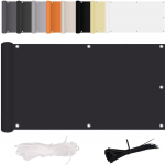 R&otilde;du privaatsusekraan, puurimine, tuul ja UV, koos paigaldustarvikutega, pol&uuml;ester, r&otilde;dupiirde, sise&otilde;ue ja aia jaoks One Size