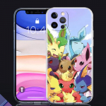 L&auml;bipaistev kate Apple iPhone 13 11 14 Pro Max 12 Mini pehme telefoni&uuml;mbrisele XR SE 2020 7 8 Plus X XS 6 6S Shell Anime Pokemon Eevee iPhone 6 6S