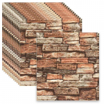 50/40/30/20 tk 3D seinaplaadi kleebis, vahtplastist isekleepuv kokkup&otilde;rkevastane tapeet, veekindel niiskuskindel laekleebis, lihtne kleepida ja koorida 40pcs