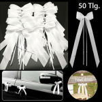 50 t&uuml;kki valget pulmaauto vibud Dekoratiivsed vibud Pulmaautode kaunistustoolide kingitused pulmakimbude saatmiseks One Size valge