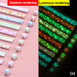 210 lehte helendav origami t&auml;hte paber 10 v&auml;rvi ribad Lucky Star Decor Kokkupandav paber K&auml;sit&ouml;&ouml;paber DIY kunst meisterdamistarbed