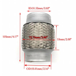 51mm-105mm universaalne auto v&auml;ljalasketoru teleskoopne painduv &uuml;henduspunutis l&otilde;&otilde;ts 201 roostevabast terasest summuti toru&uuml;hendus keevitatud v&auml;ljalaske summuti