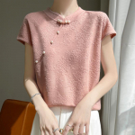 Naiste kammvillane mooruspuusiidist l&uuml;hikeste varrukatega, Qinghe ka&scaron;miir, 50% vill 50% mooruspuusiidist, talvine kootud pullover s&uuml;gisene kampsun ka&scaron;miirkampsun XXL must