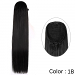 S&uuml;nteetilised pika sirge hobusesabaga juuksepikendused koos klambriga naturaalses juuksen&ouml;&ouml;ris hobusesabaga naistele igap&auml;evaseks Cosplay kandmiseks 70cm