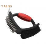 Universaalsed kolm &uuml;hes grillharja kaabitsaga kuumakindlad roostevabast terasest grillipuhastusvahendid gaasis&ouml;e ja tavaliste ahjude jaoks h&otilde;be