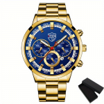 Mood Meeste Roostevabast Terasest Kell Luksuslik Kuup&auml;ev Kvartsk&auml;ekell Meeste &Auml;rikellad Mehele Kingitus