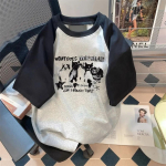 Suvine puuvillane kassipoeg graafiline T-s&auml;rk Ameerika mood Y2K naiste lahtine ja retrov&auml;rske isiksus Harajuku Kawaii riided naiste T-s&auml;rgid graafika XXXL