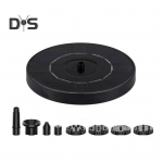 P&auml;ikesepaneeliga purskkaevupumba komplekt P&auml;ikeseenergial t&ouml;&ouml;tav linnuvanni purskkaev 6 pihustusotsikuga Ujuv p&auml;ikesepaneeliga purskkaevupump tiigi, basseini, linnuvanni jaoks 13cm